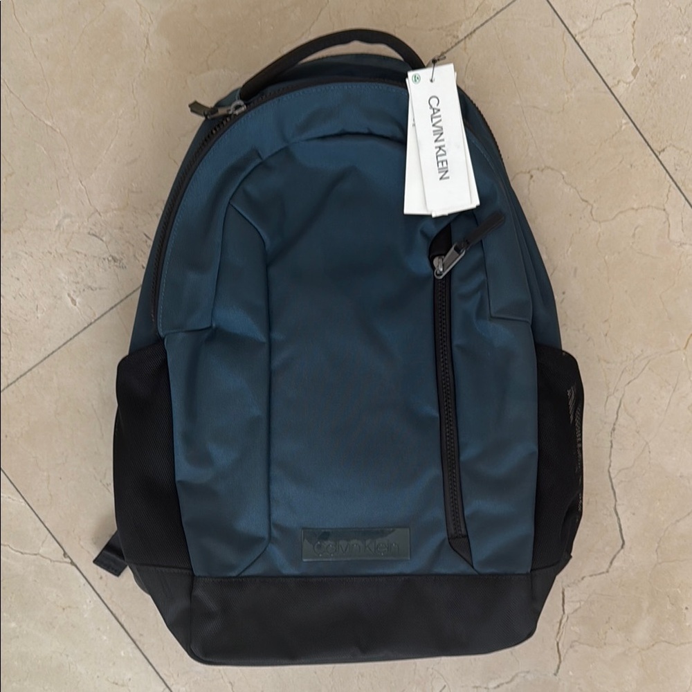 NWT: Calvin Klein Blue Laptop Backpack